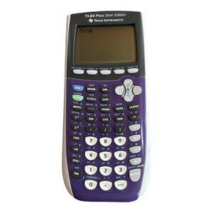 Texas Instruments TI-84 Plus Silver Edition Purple Graphing Calculator